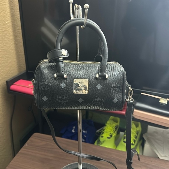 MCM Micro Bag in Black Monogram - Picture 1 of 12